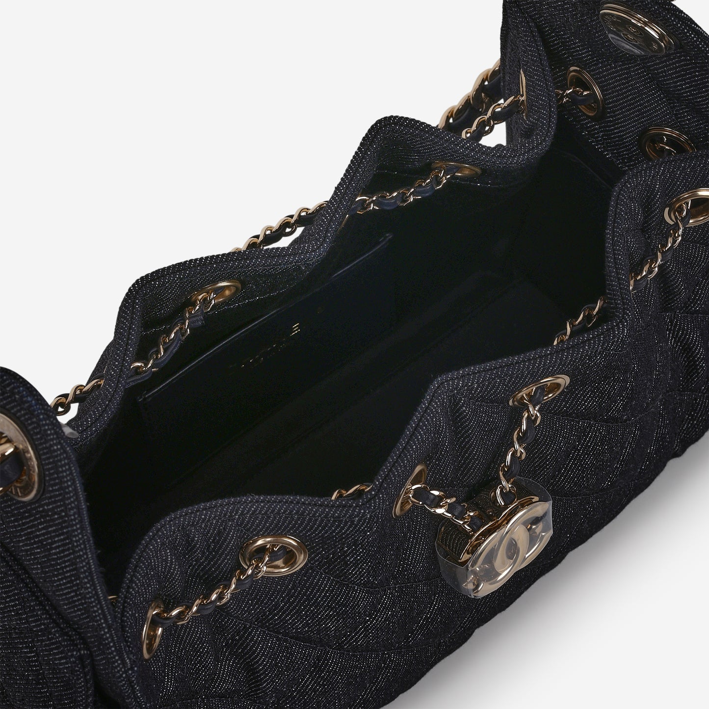 Chanel Mini 25 Hobo - Indigo Denim | Polished Champagne Gold Hardware
