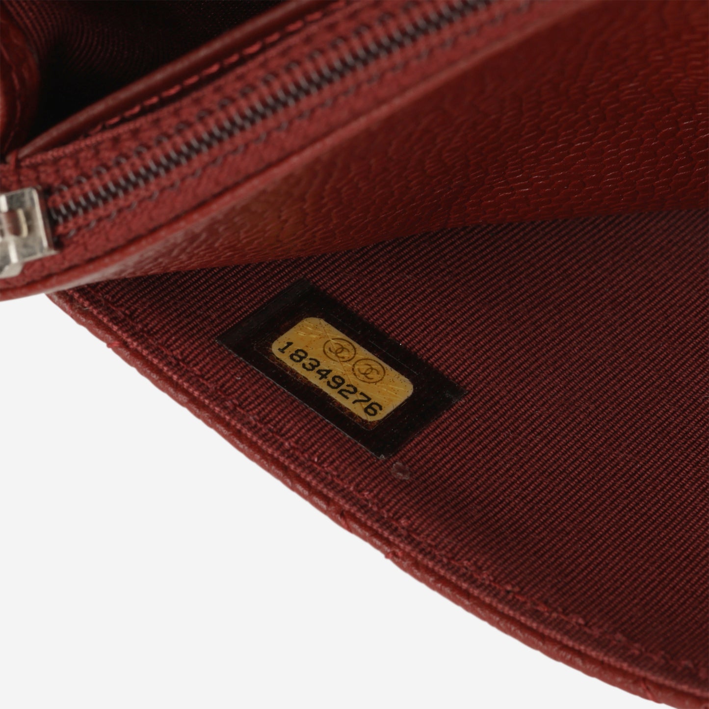 Chanel Classic Wallet on Chain - Red Caviar | Silver Hardware