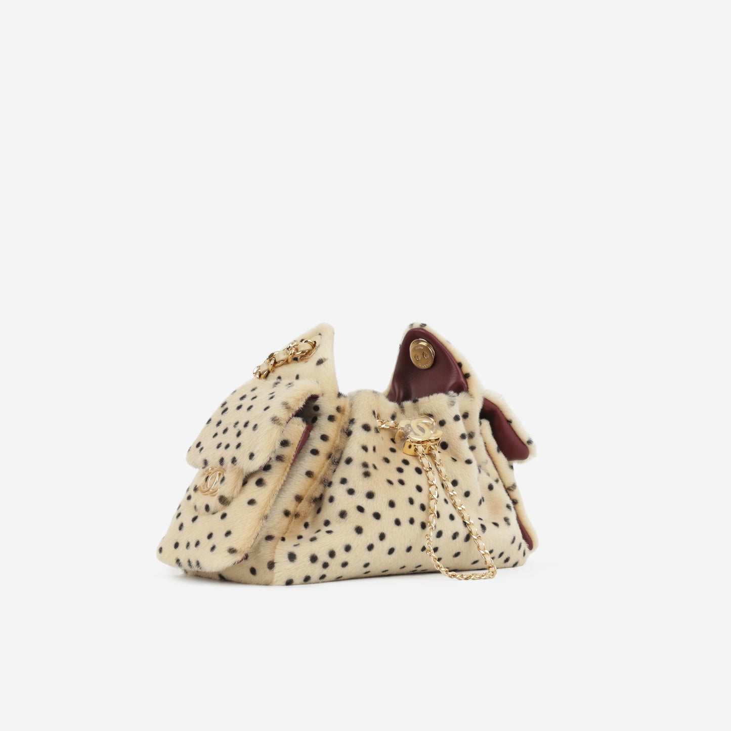 Chanel Metiers D'Art Mini 25 Hobo - Dalmatian Print | Polished Gold Hardware