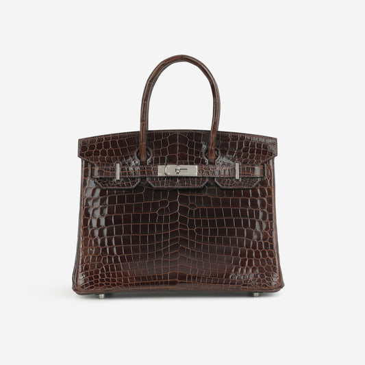 Hermès Birkin 30 - Havane Crocodile Niloticus | Palladium Hardware