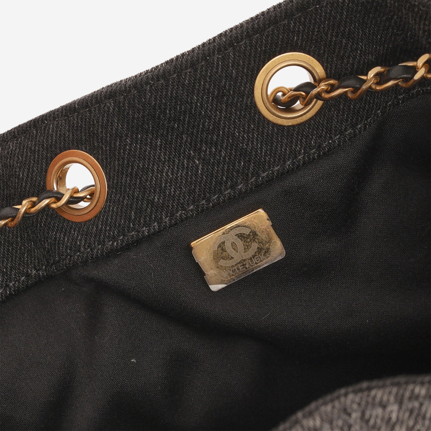 Chanel Small 25 Hobo - Black Denim | Aged Gold Hardware