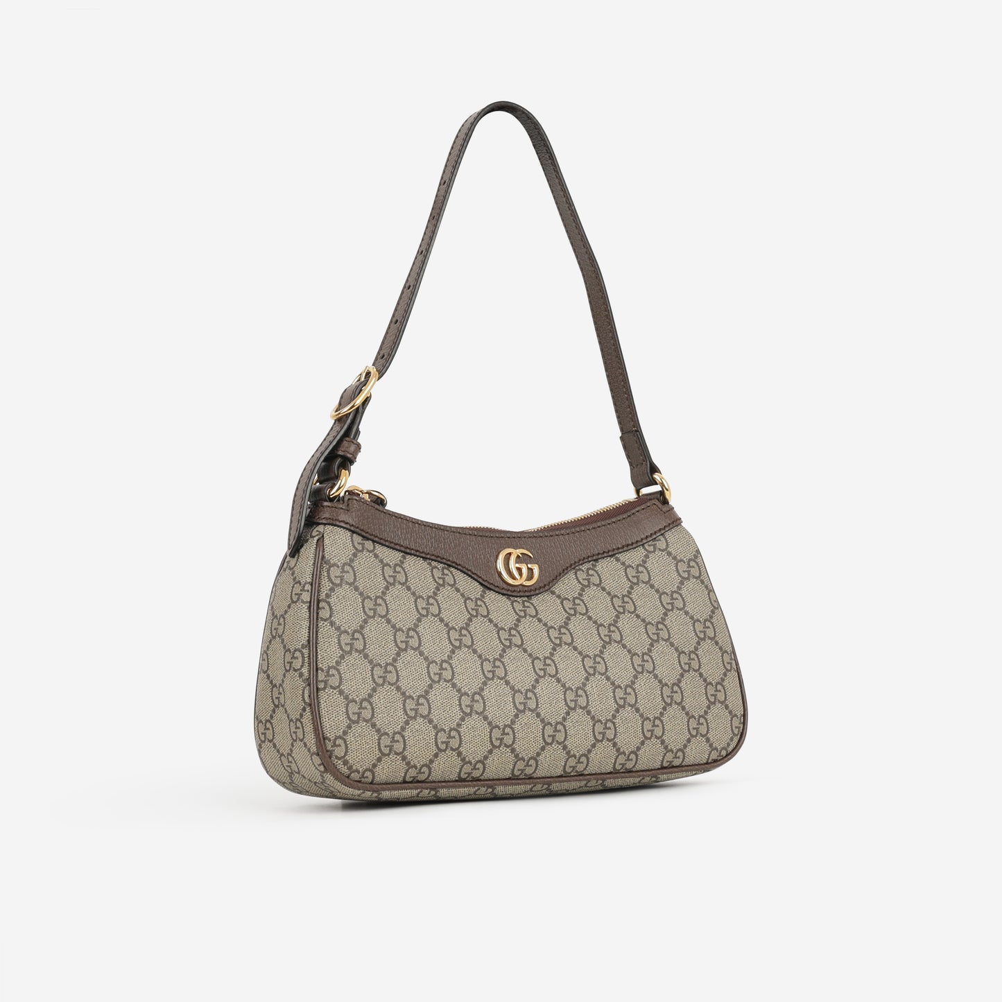 Gucci Small Ophidia Shoulder Bag - Monogram Coated Canvas | Gold Hardware