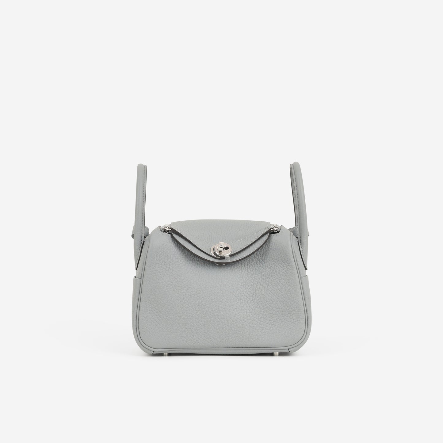 Hermès Mini Lindy - Gris Pantin Clemence | Palladium Hardware