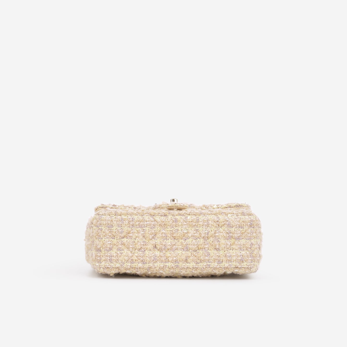 Chanel 24B Mini Rectangular - Beige / Yellow Tweed | Champagne Gold Hardware