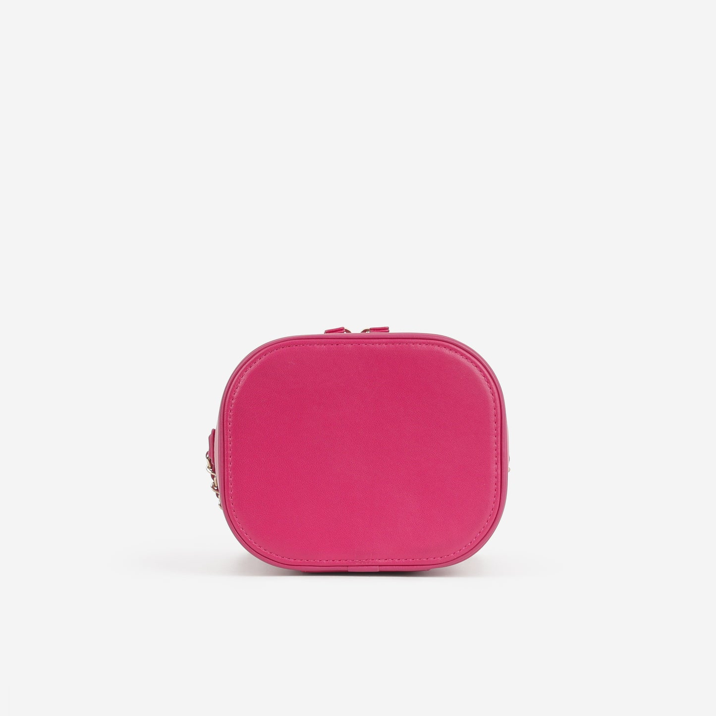 Chanel CC Timeless Vanity Case - Fuchsia Lambskin  | Champagne Gold Hardware
