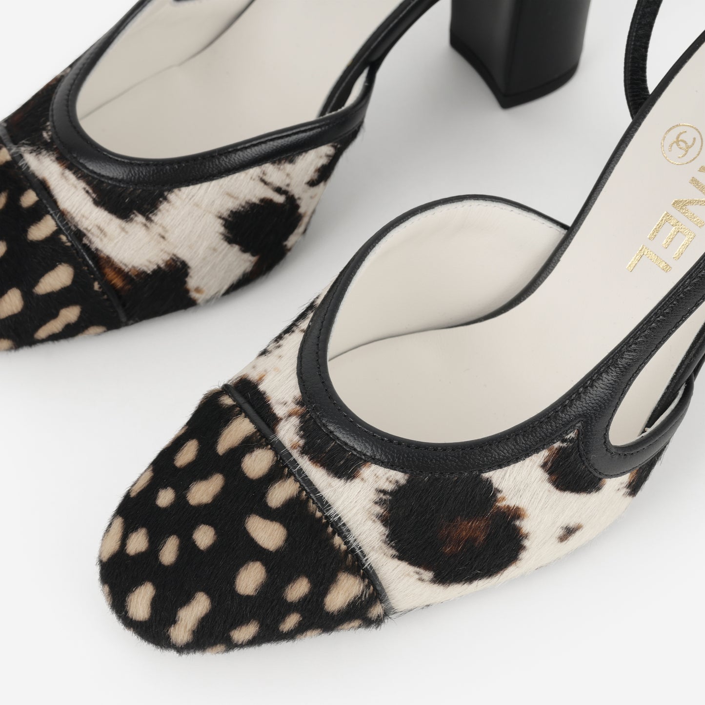 Chanel Spring Summer 2026 Slingbacks - White, Brown & Black | Size 36C