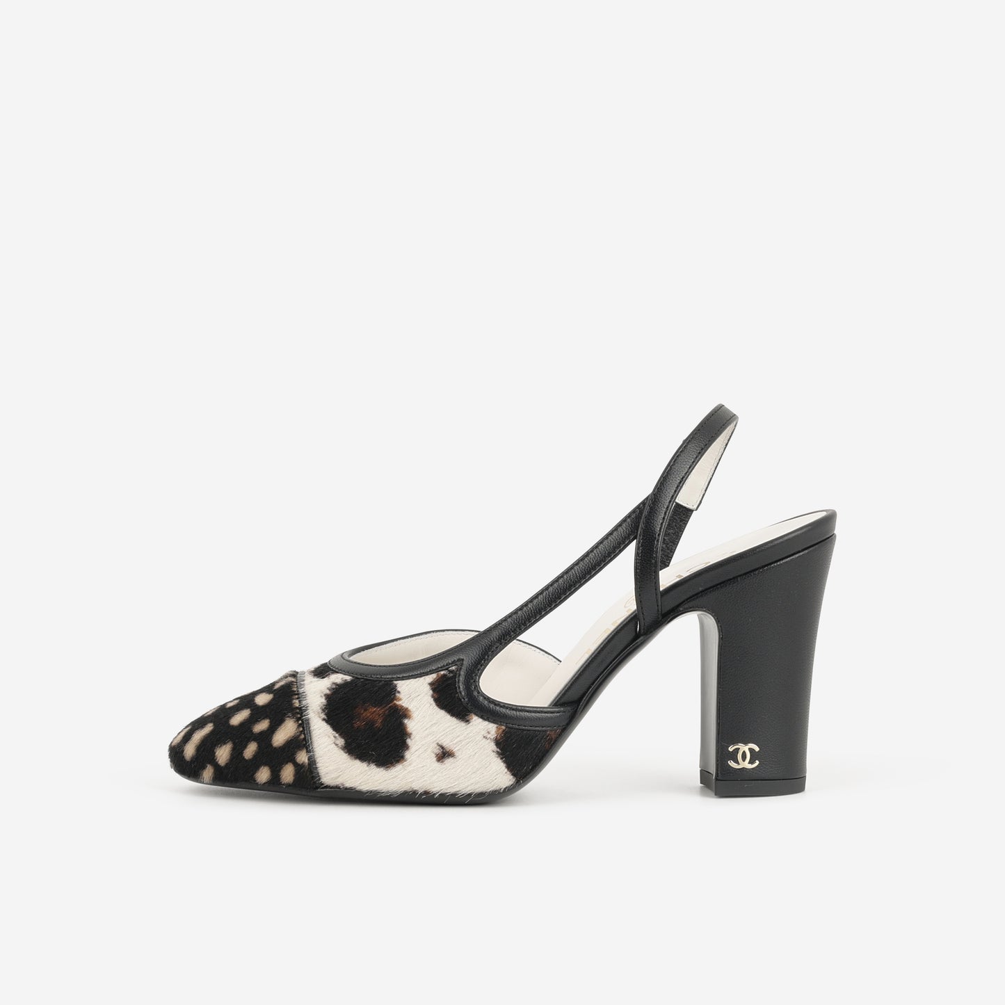 Chanel Spring Summer 2026 Slingbacks - White, Brown & Black | Size 36C