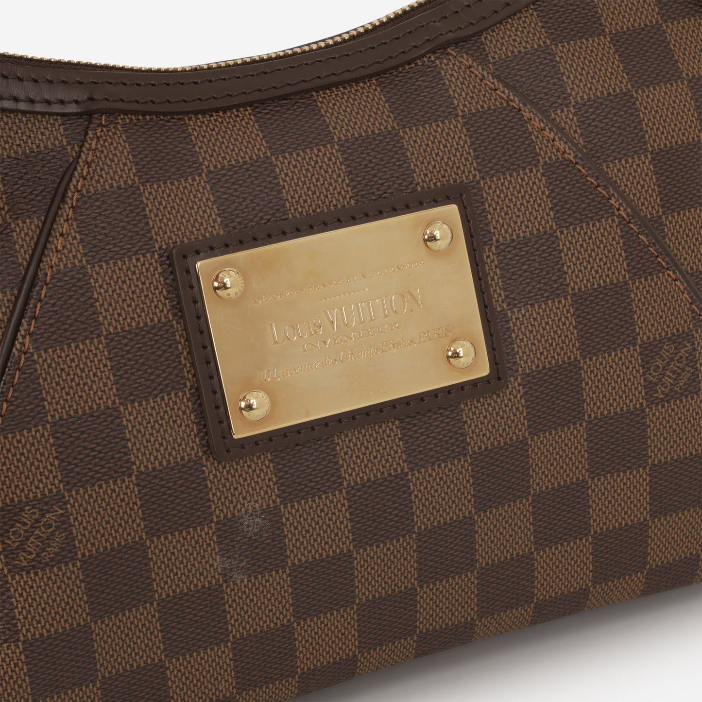 Louis Vuitton Thames Shoulder Bag - Damier Ebene Canvas | Gold Hardware