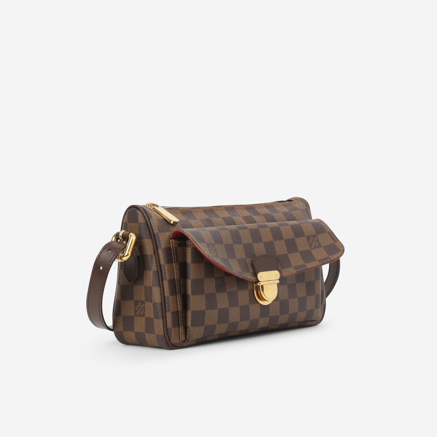Louis Vuitton Ravello GM Shoulder Bag - Damier Ebene Canvas | Gold Hardware