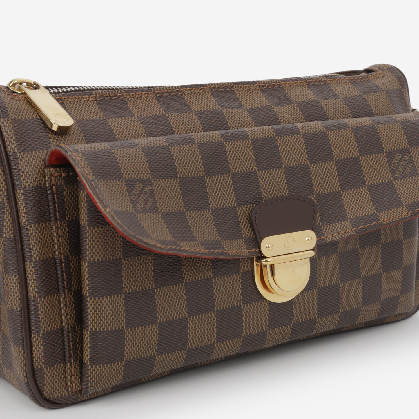Louis Vuitton Ravello GM Shoulder Bag - Damier Ebene Canvas | Gold Hardware