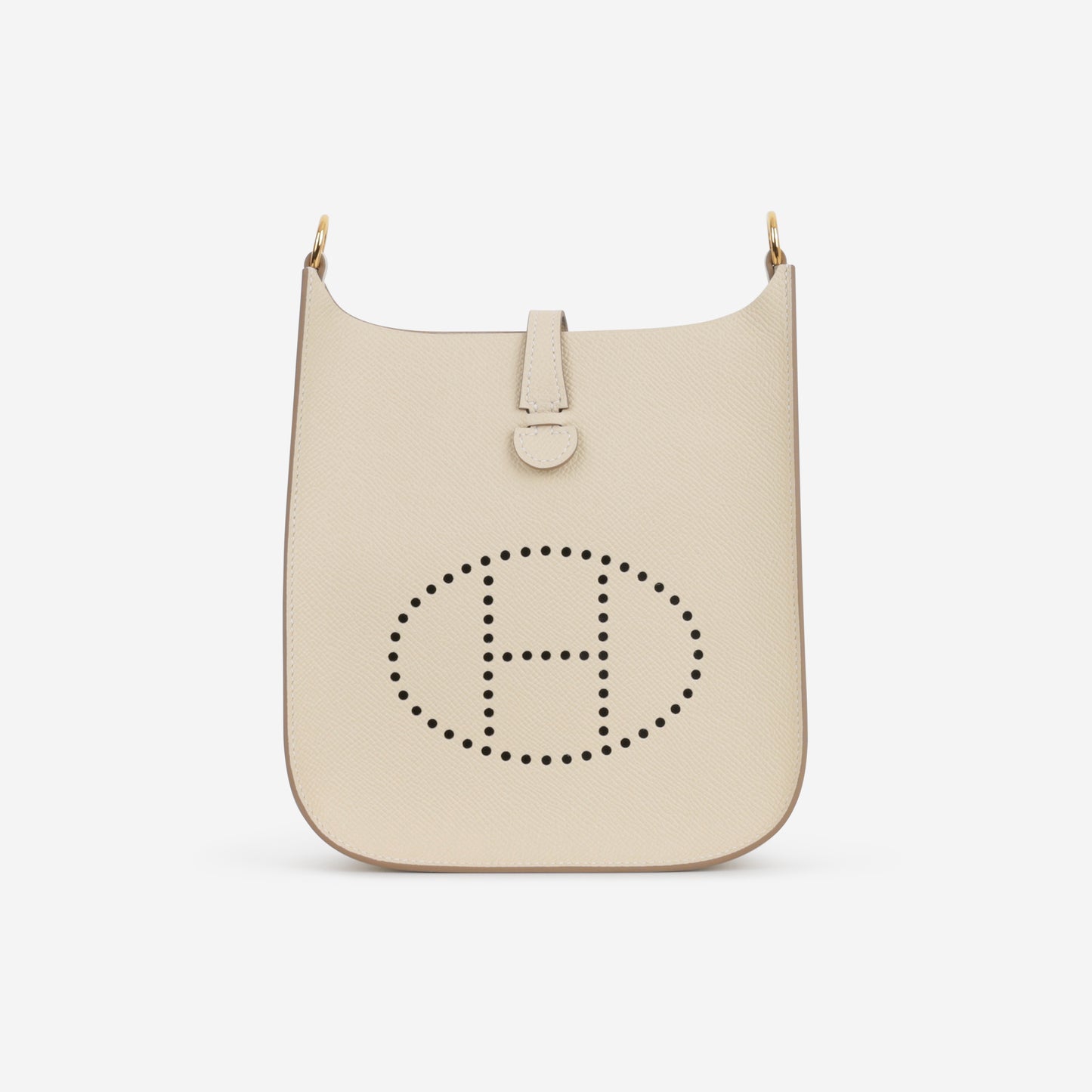 Hermès Mini Evelyne 16 Sellier - Craie Epsom | Gold Hardware