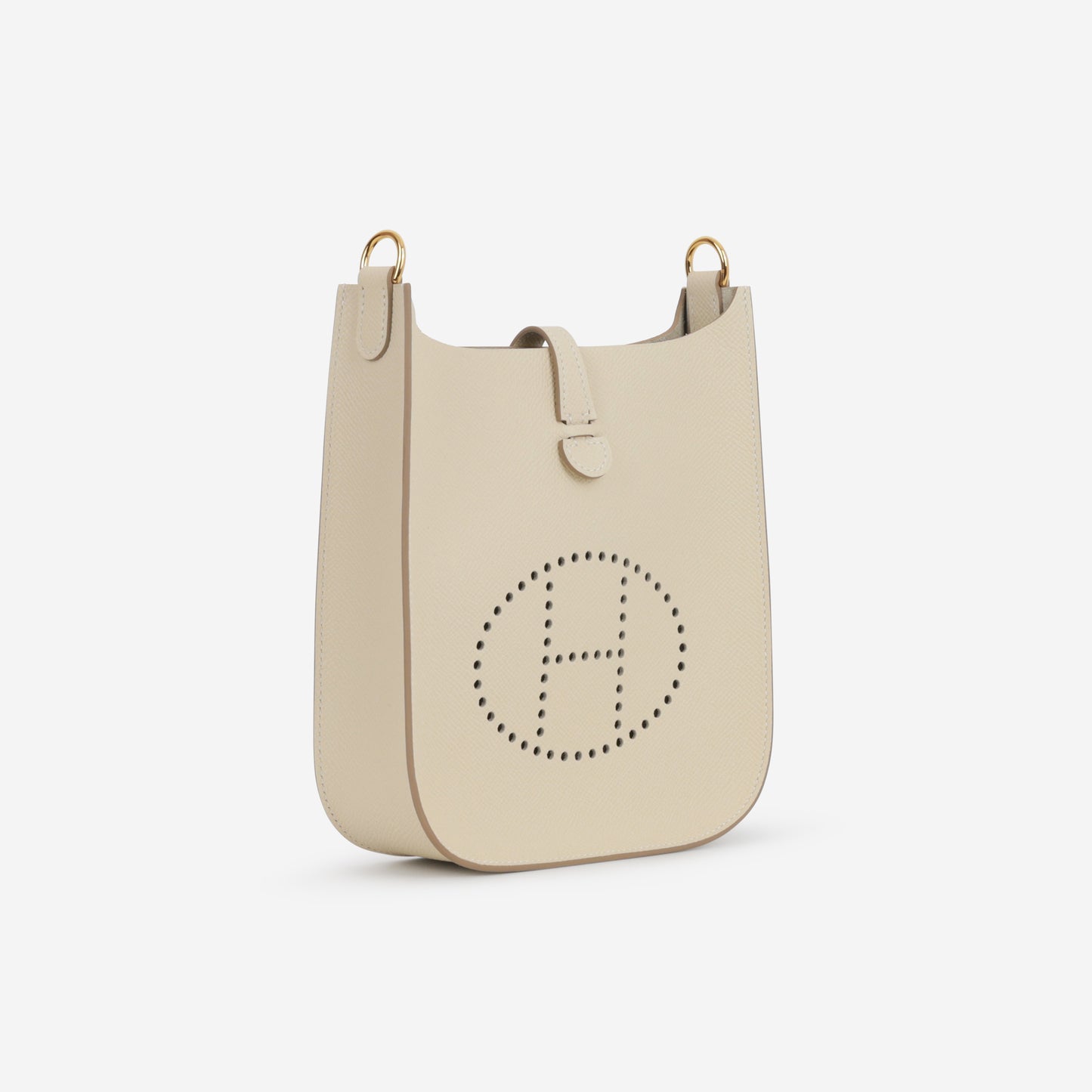 Hermès Mini Evelyne 16 Sellier - Craie Epsom | Gold Hardware