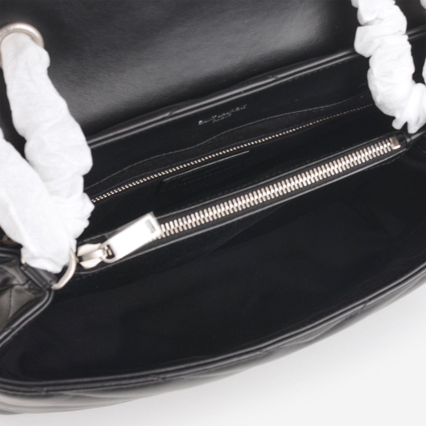 Saint Laurent Large Loulou - Black Lambskin | Silver Hardware