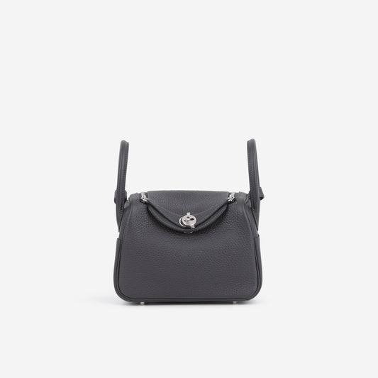 Hermès Mini Lindy - Caban Clemence | Palladium Hardware