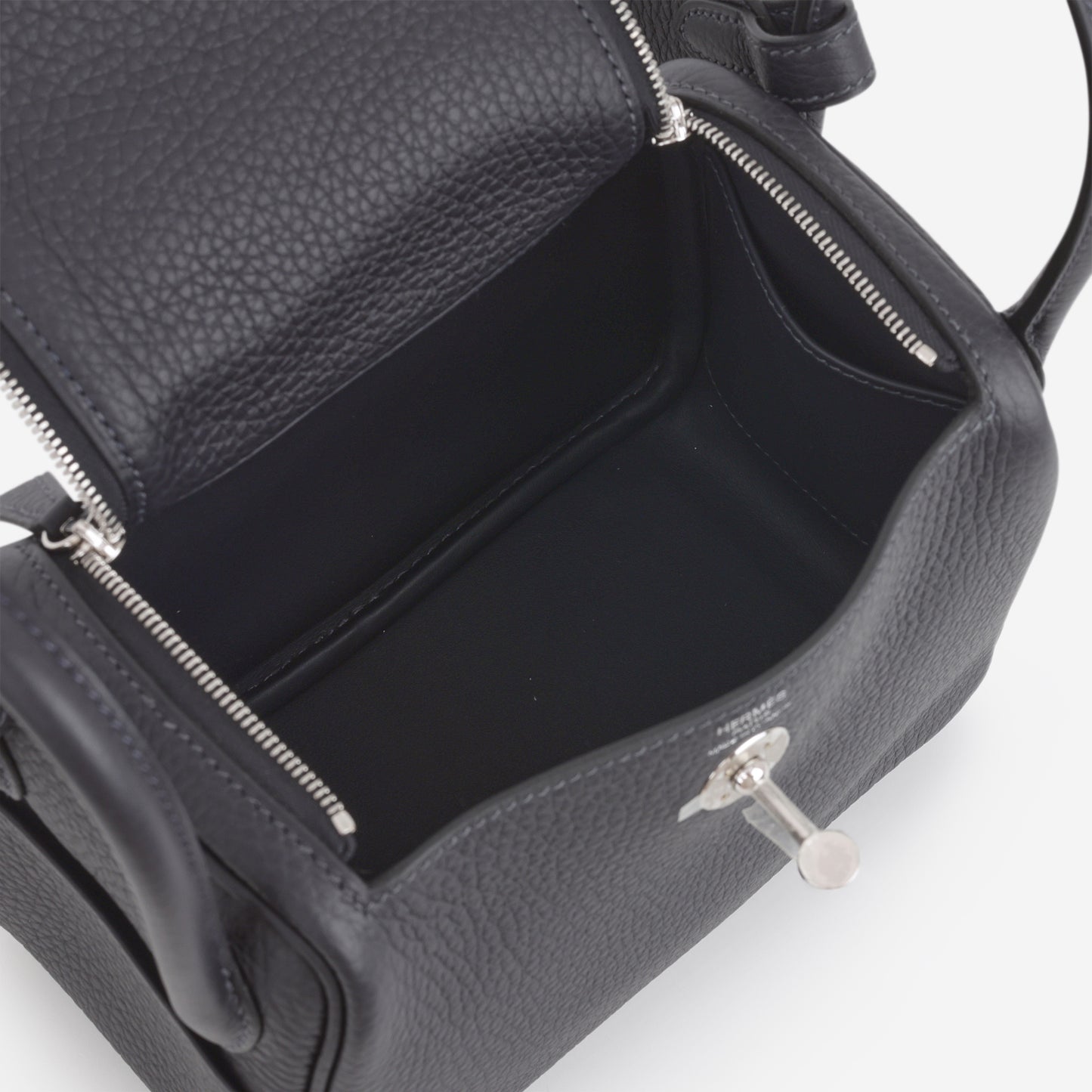 Hermès Mini Lindy - Caban Clemence | Palladium Hardware