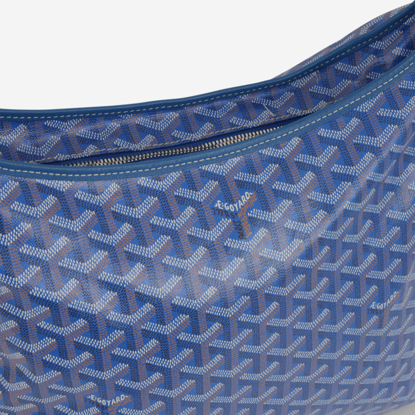 Goyard Bohème Hobo Bag - Blue Goyardine | Palladium Hardware