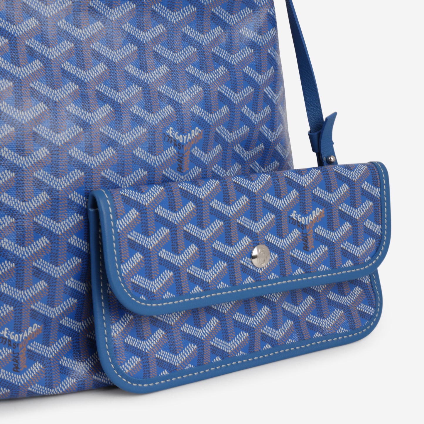 Goyard Bohème Hobo Bag - Blue Goyardine | Palladium Hardware