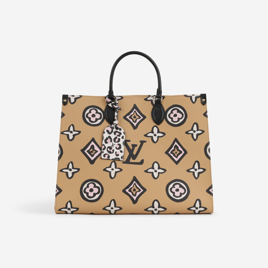 Louis Vuitton OnTheGo GM - "Wild At Heart" Monogram Tote Bag | Gold Hardware