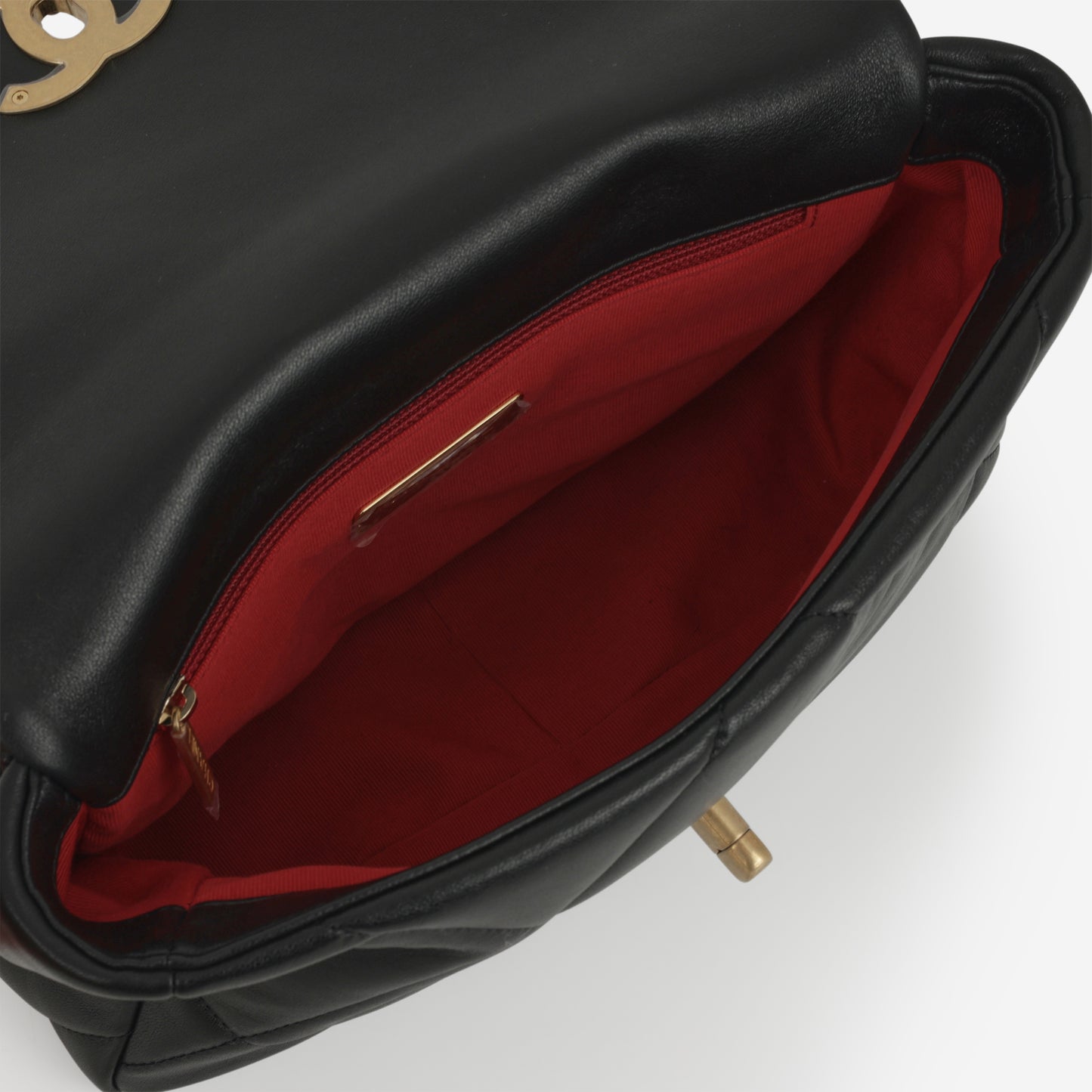Chanel Small 19 Flap Bag - Black Lambskin | Gold & Silver Hardware