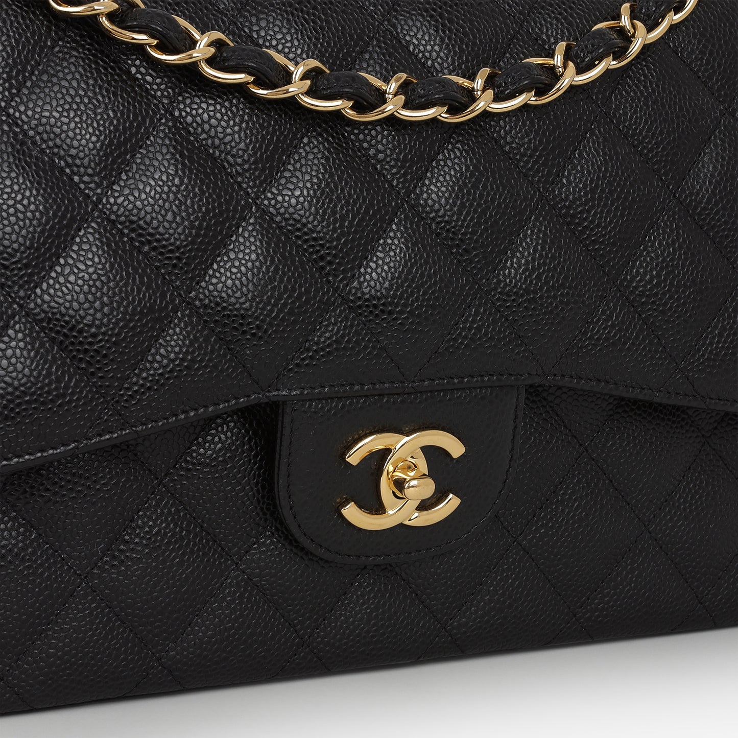 Chanel Jumbo Classic Flap - Black Caviar | Gold Hardware