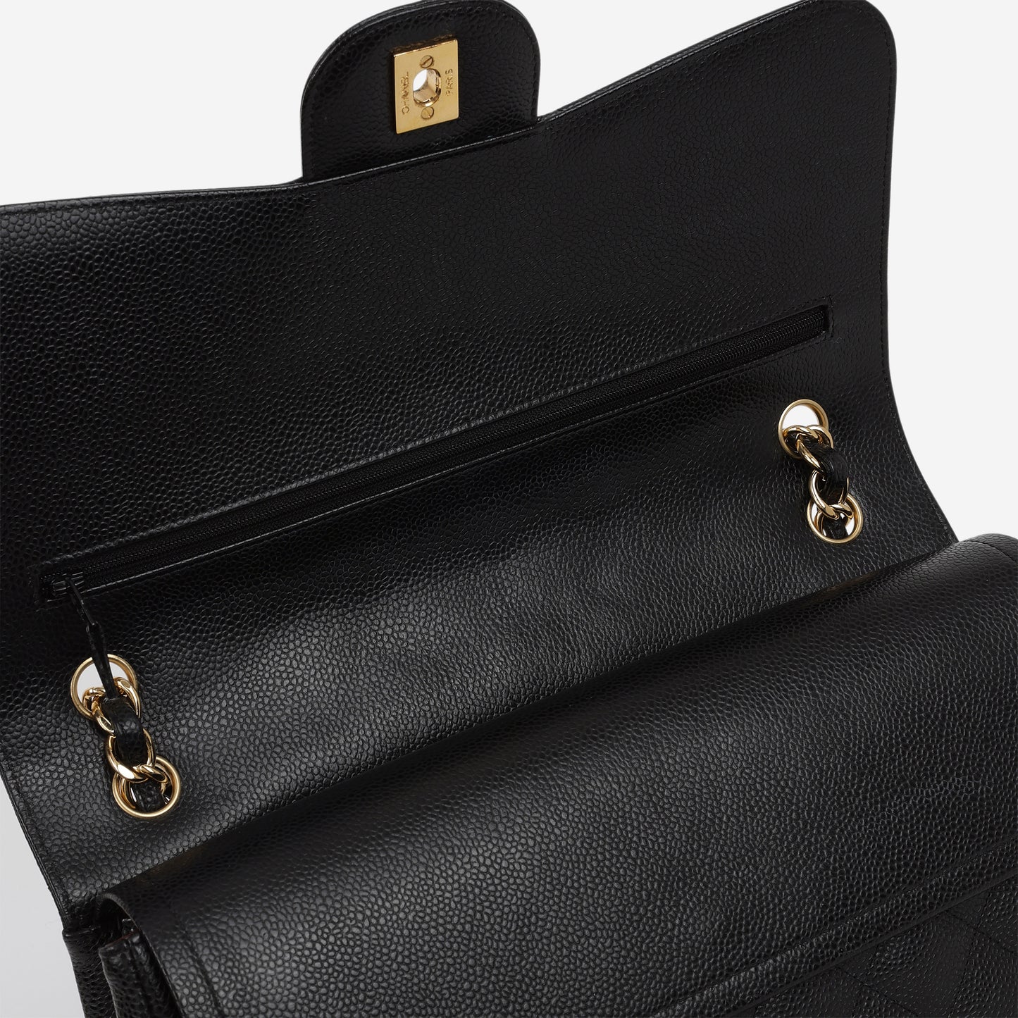 Chanel Jumbo Classic Flap - Black Caviar | Gold Hardware