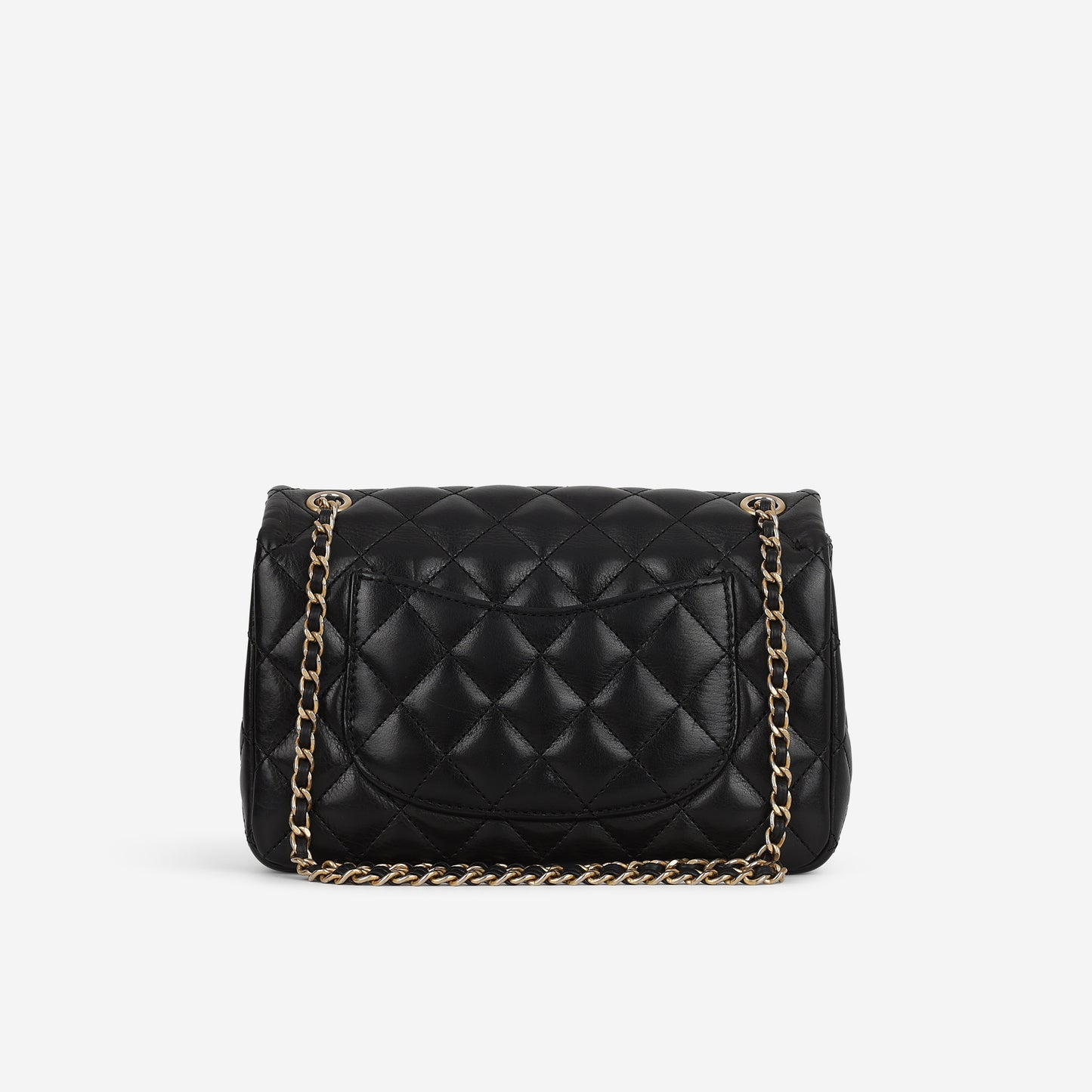 Chanel Small Rock The Corner Flap Bag - Black Calfskin | Gold Hardware