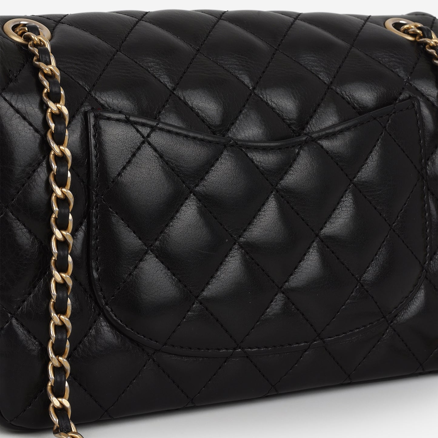 Chanel Small Rock The Corner Flap Bag - Black Calfskin | Gold Hardware