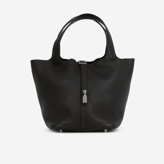 Hermès Picotin 22 - Black Clemence | Palladium Hardware