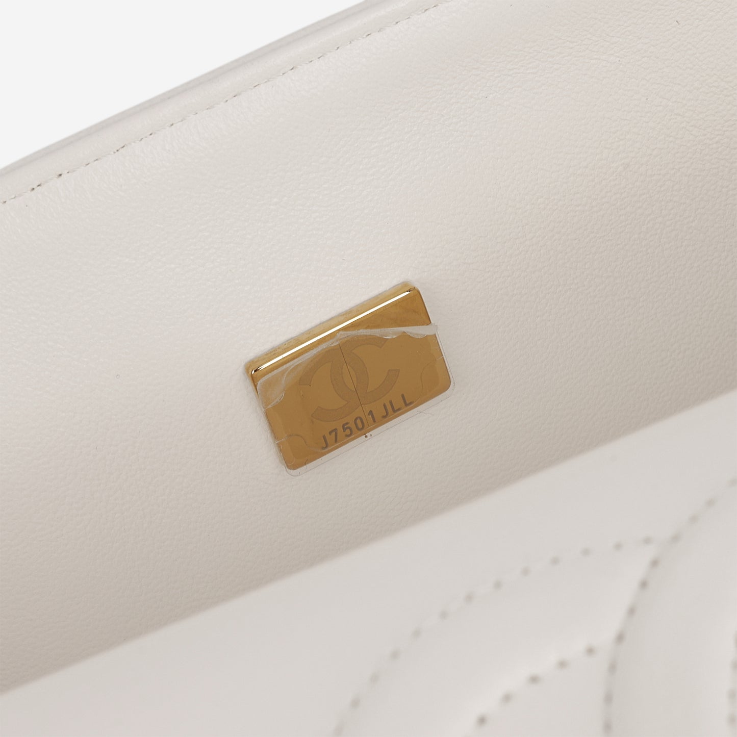 Chanel Medium Classic Flap - White Caviar | Champagne Gold Hardware