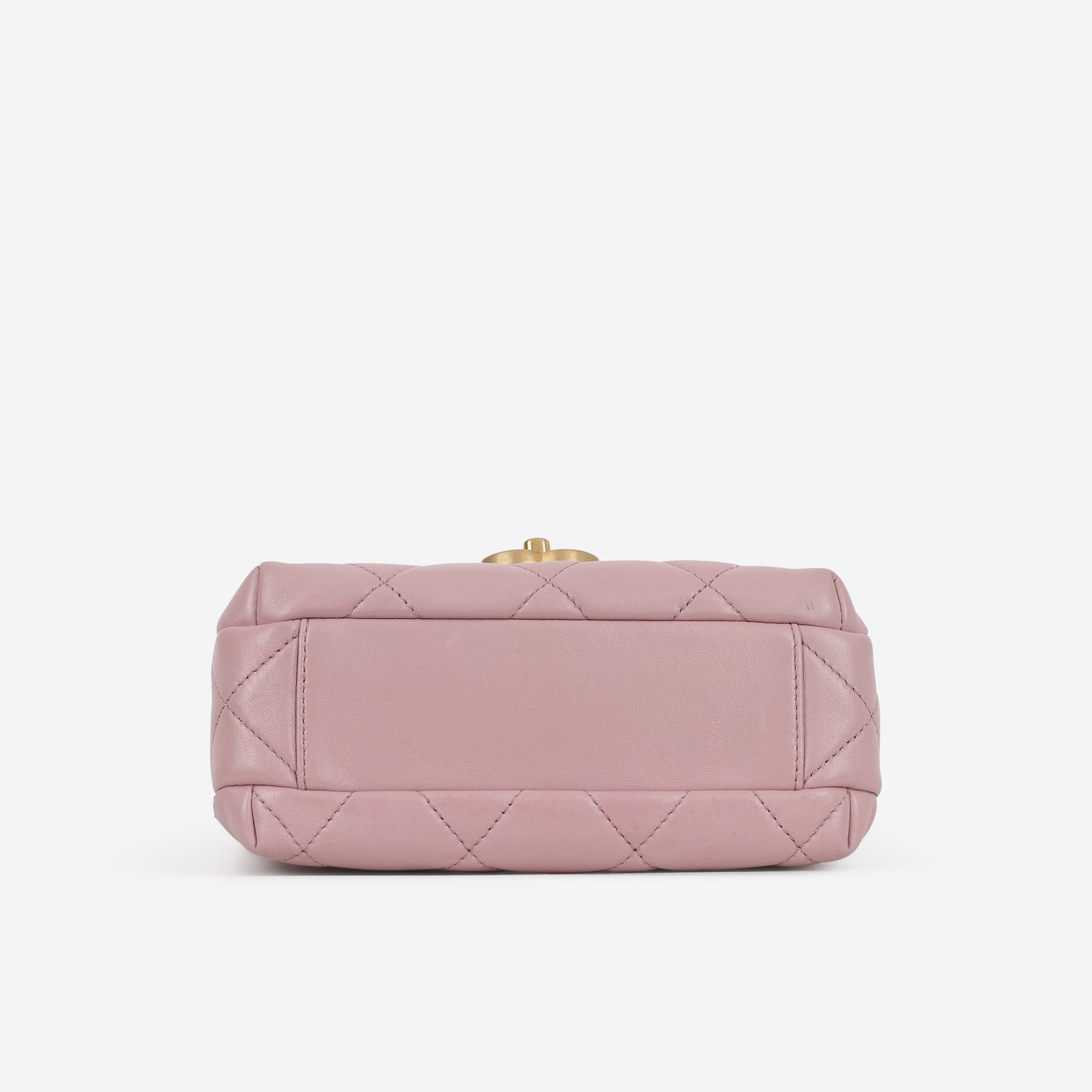 Chanel CC Pearl Mini Flap - Pink Lambskin | Aged Gold Hardware