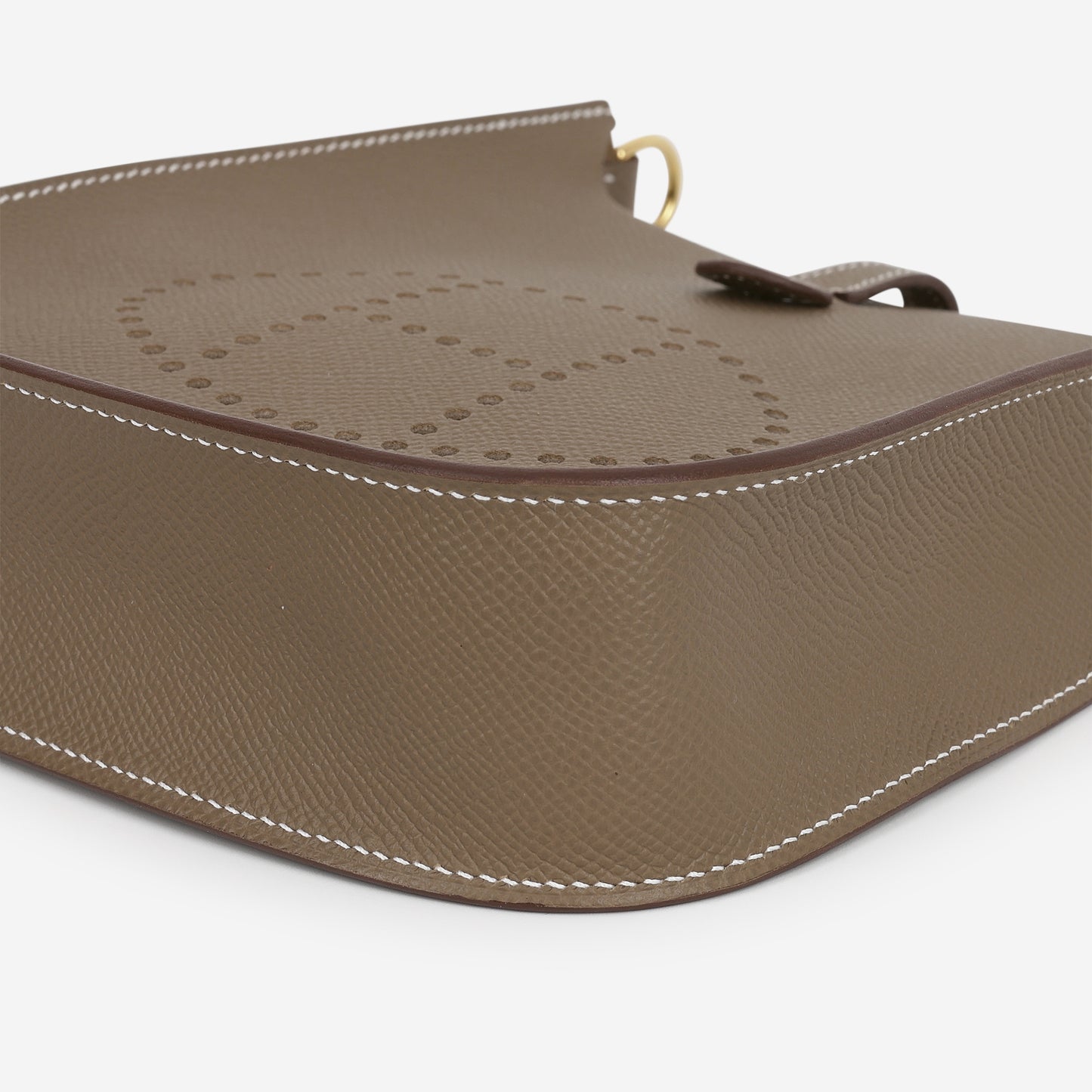 Hermès Mini Evelyne 16 Sellier - Etoupe Epsom | Gold Hardware