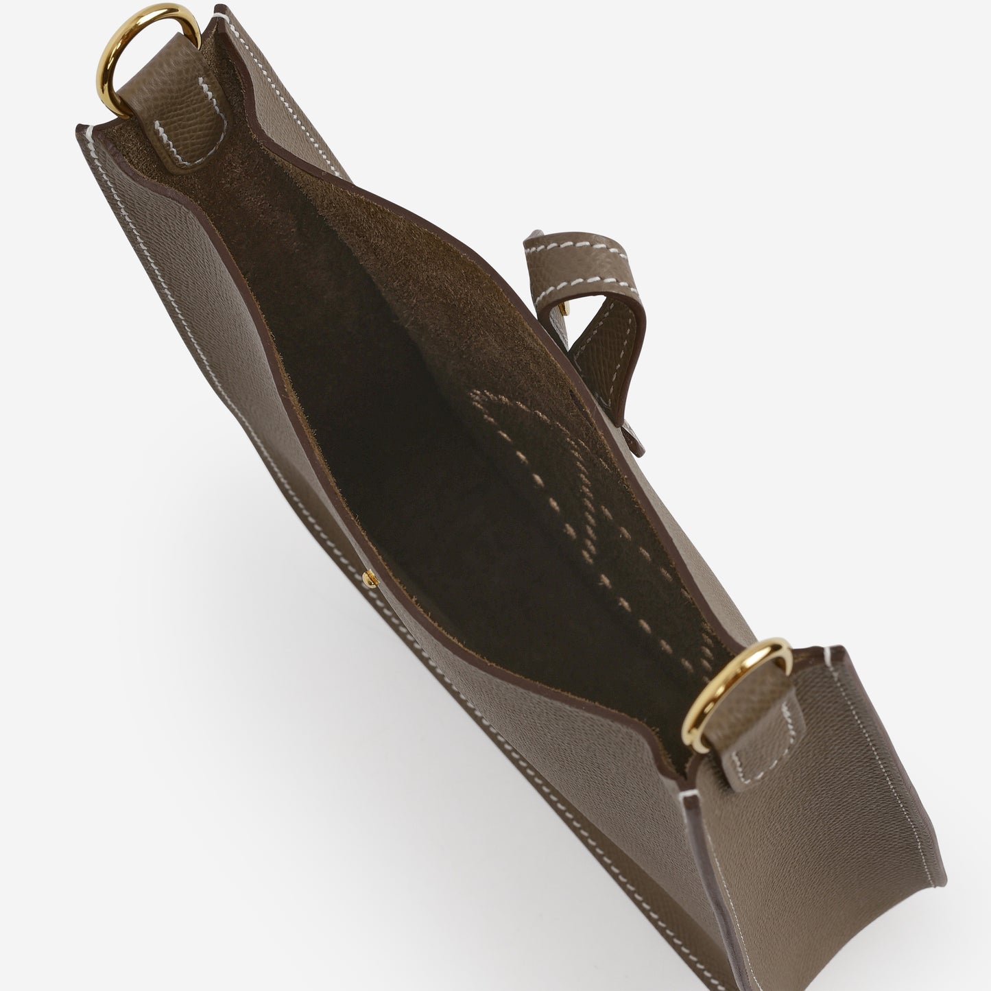 Hermès Mini Evelyne 16 Sellier - Etoupe Epsom | Gold Hardware