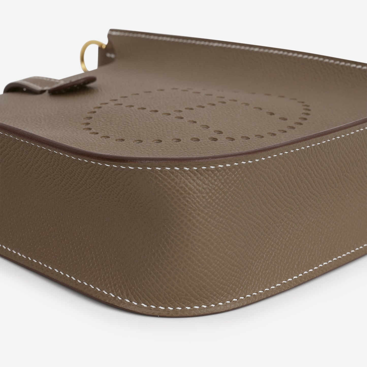 Hermès Mini Evelyne 16 Sellier - Etoupe Epsom | Gold Hardware