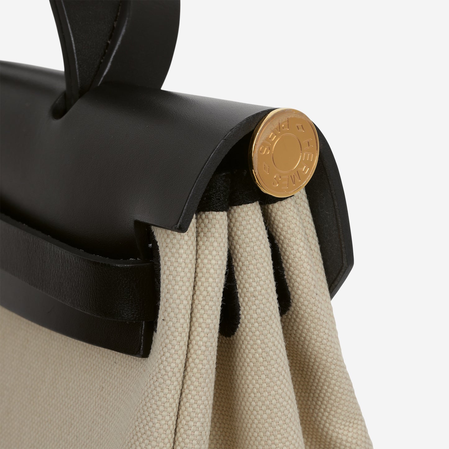 Hermès Herbag 31 - Beton Canvas / Black Hunter | Gold Hardware