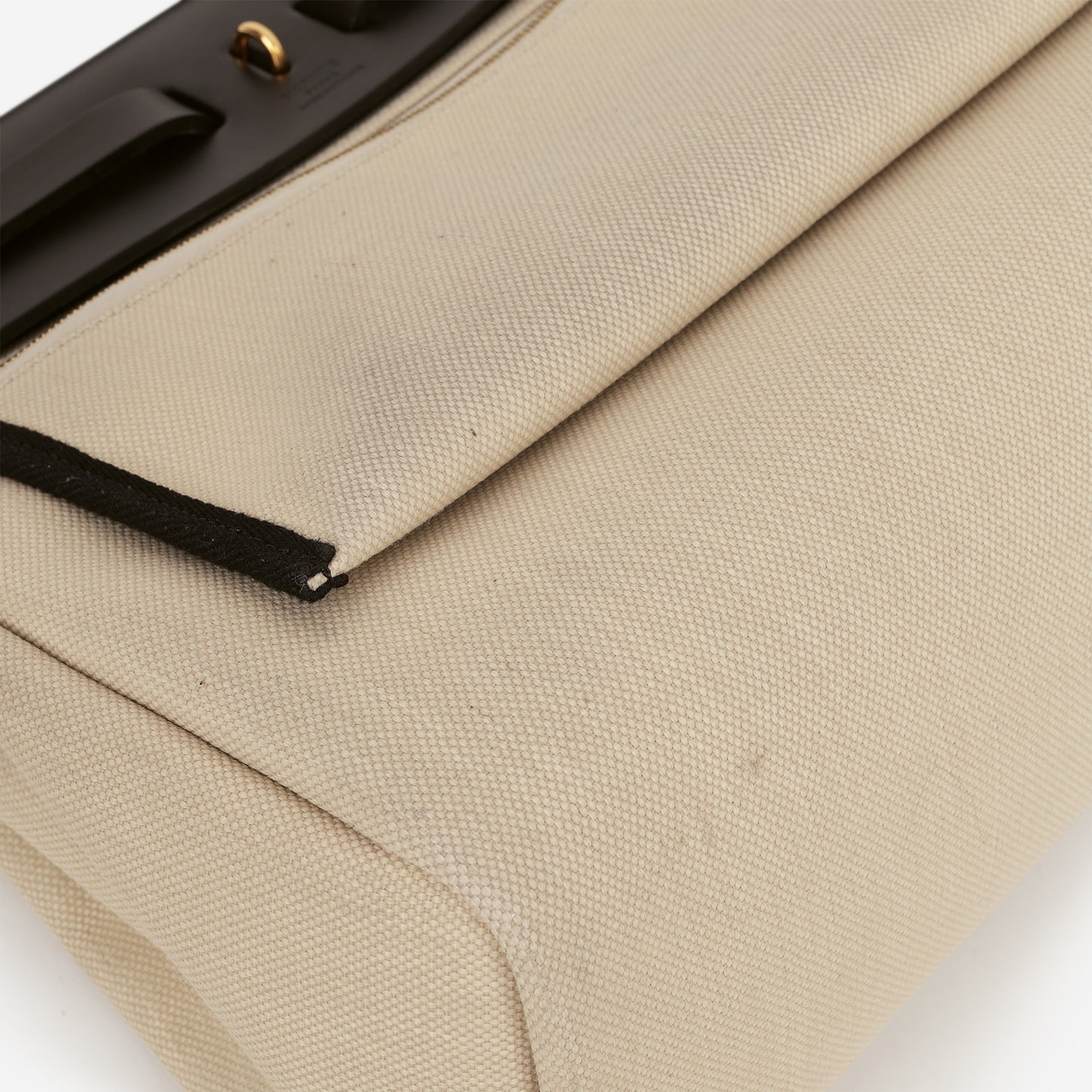 Hermès Herbag 31 - Beton Canvas / Black Hunter | Gold Hardware