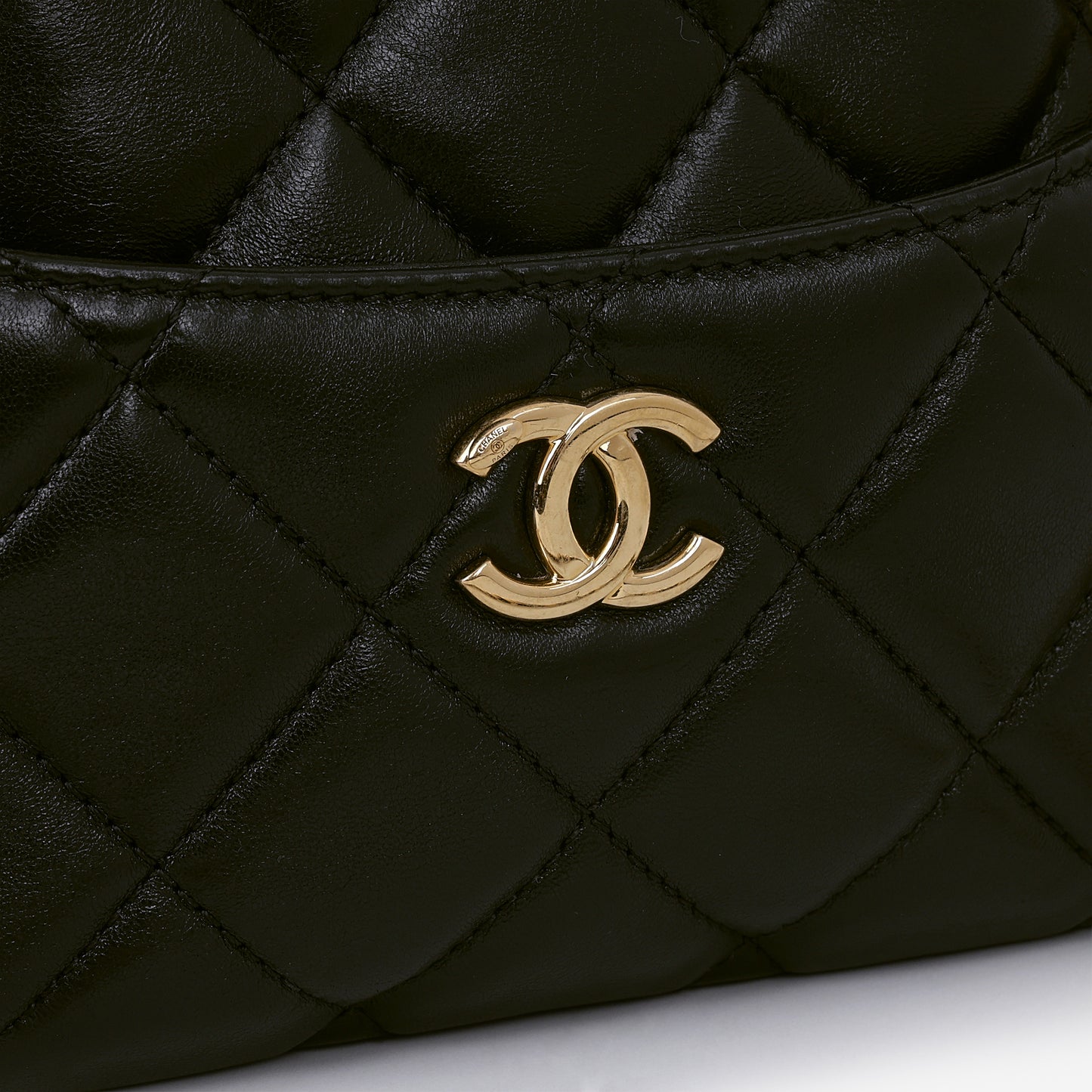Chanel Mini Camera Case - Black Shiny Lambskin | Gold Hardware