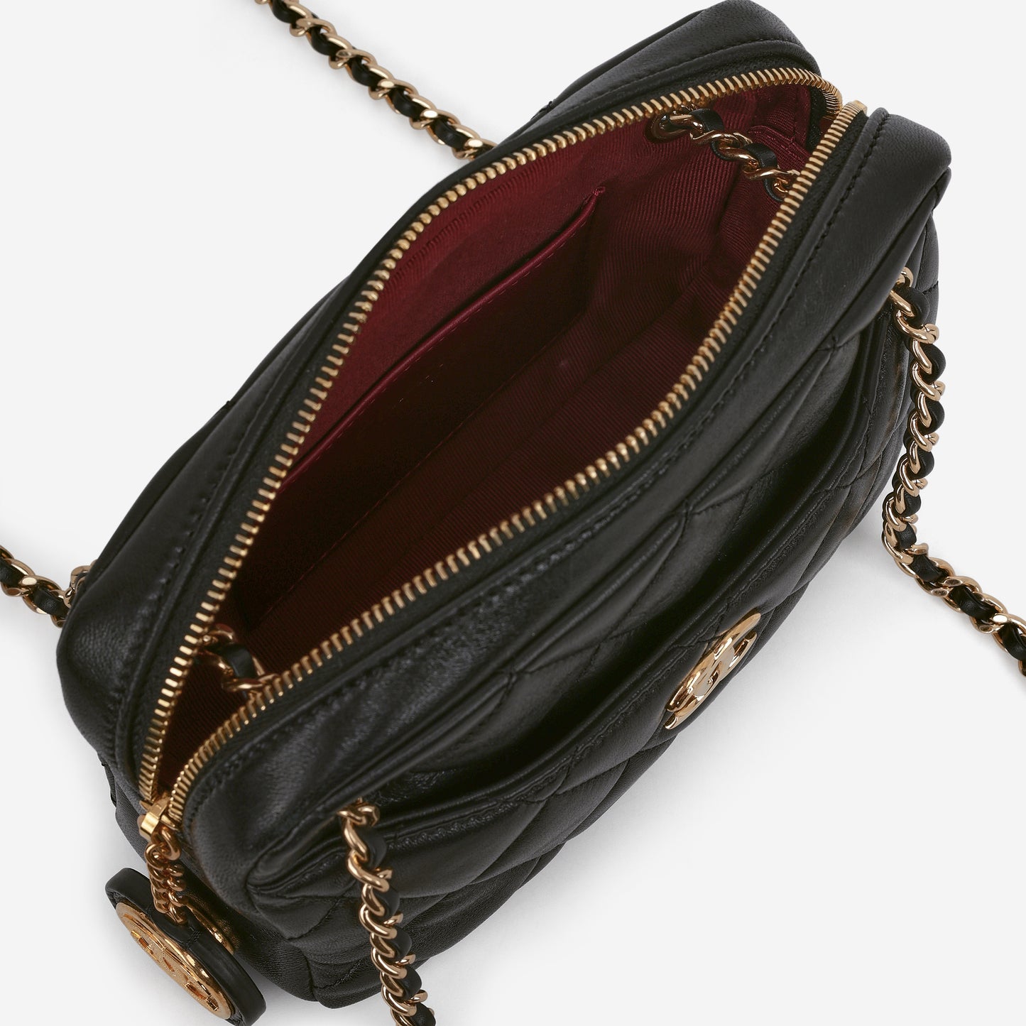 Chanel Mini Camera Case - Black Shiny Lambskin | Gold Hardware