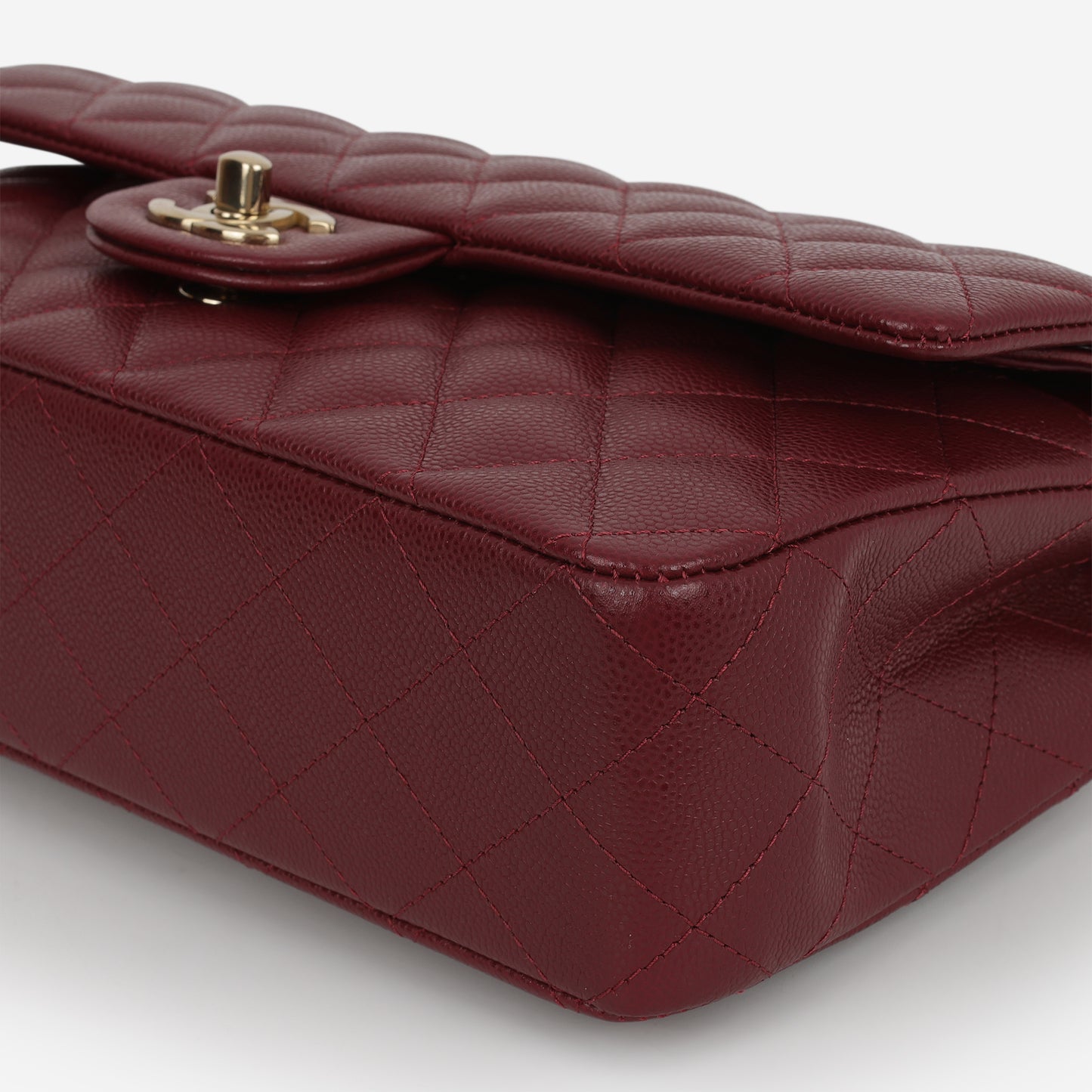 Chanel Medium Classic Flap - Burgundy Caviar | Champagne Gold Hardware