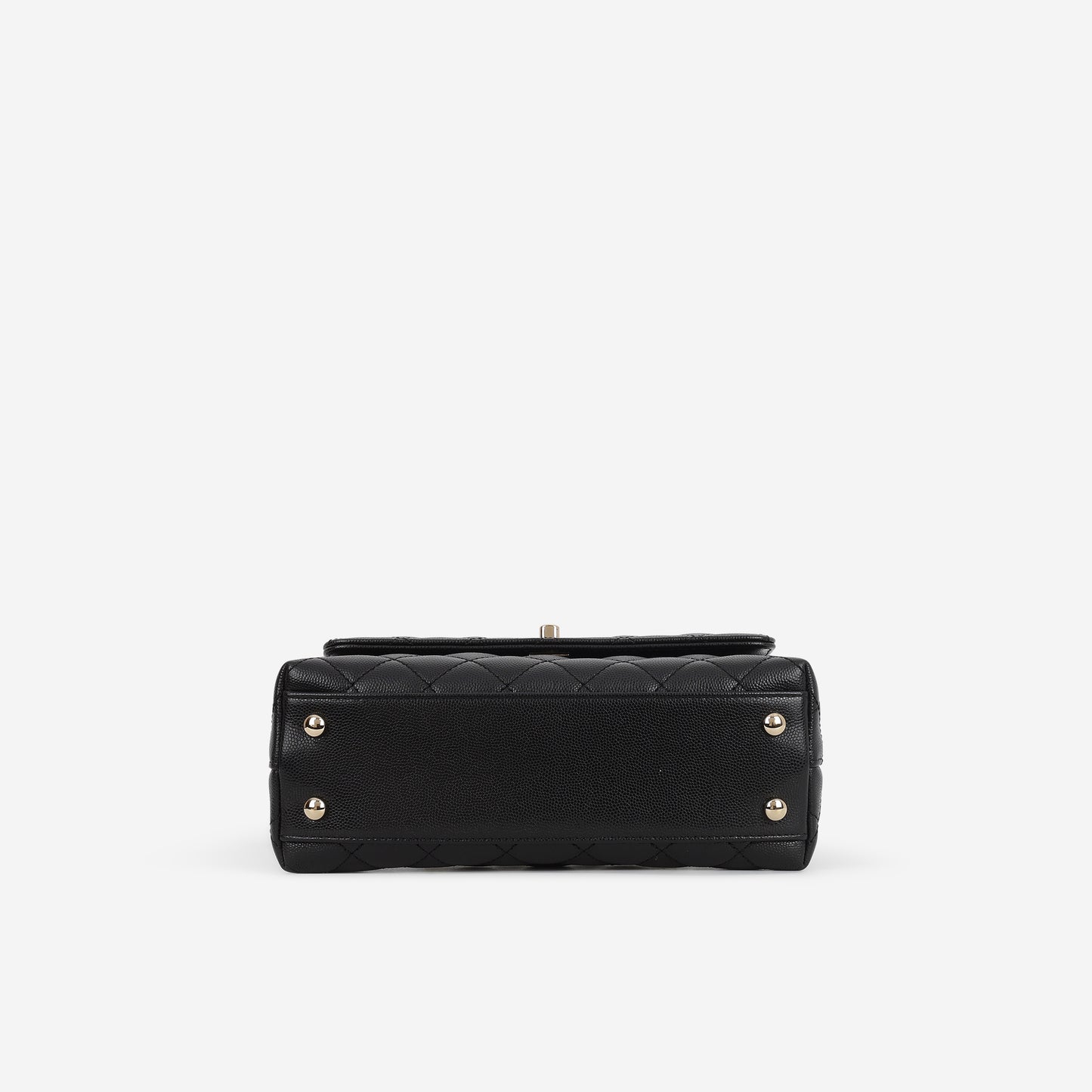 Chanel Small Coco Handle - Black Caviar | Champagne Gold Hardware
