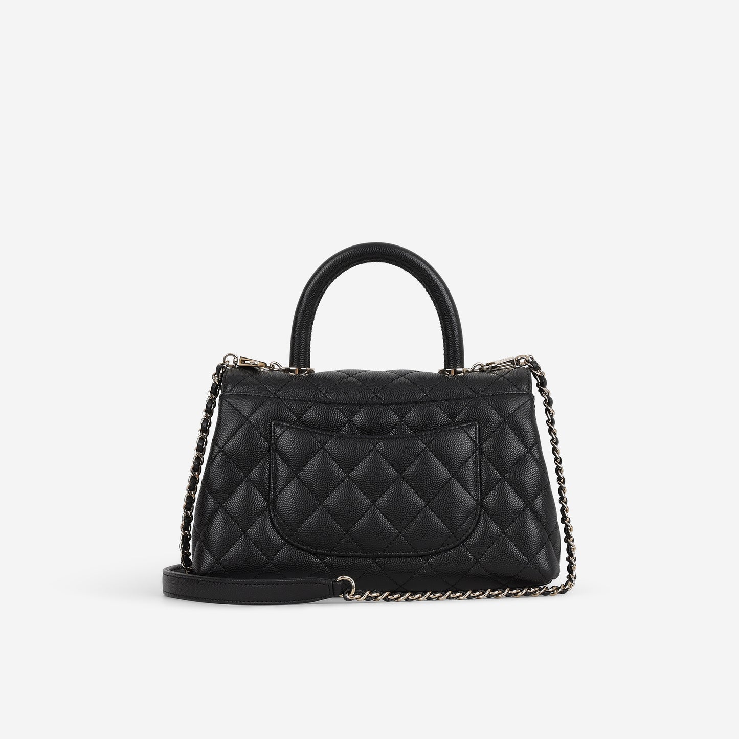 Chanel Small Coco Handle - Black Caviar | Champagne Gold Hardware