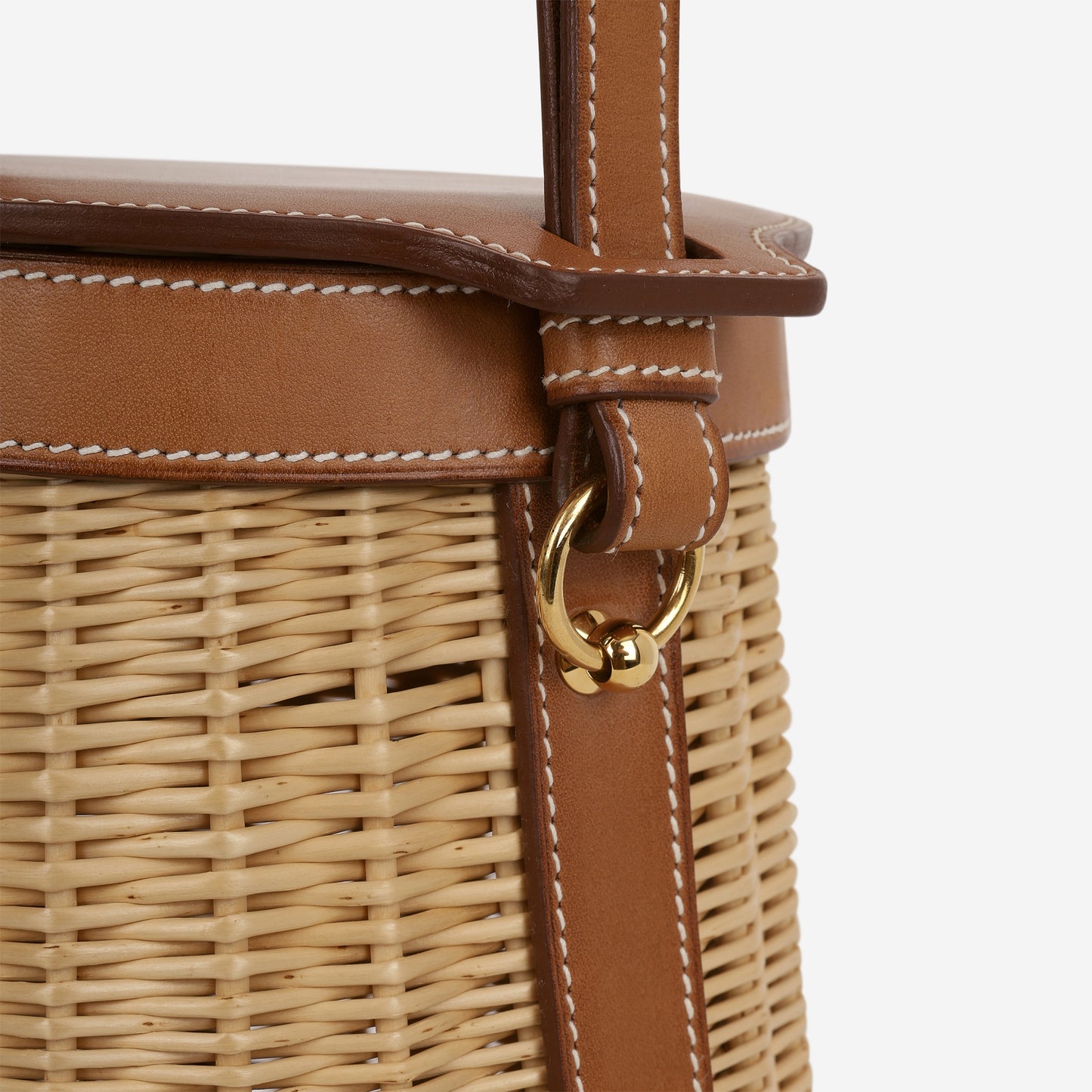 Hermès Farming Picnic Bag - Osier Wicker / Fauve Barenia | Gold Hardware