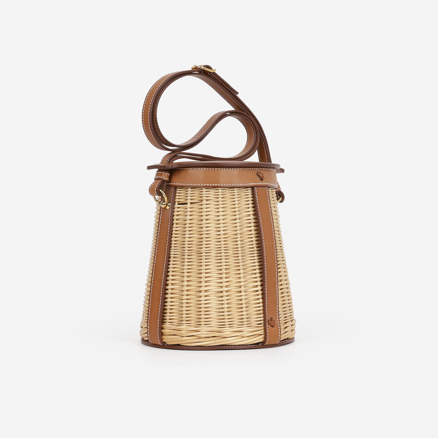 Hermès Farming Picnic Bag - Osier Wicker / Fauve Barenia | Gold Hardware