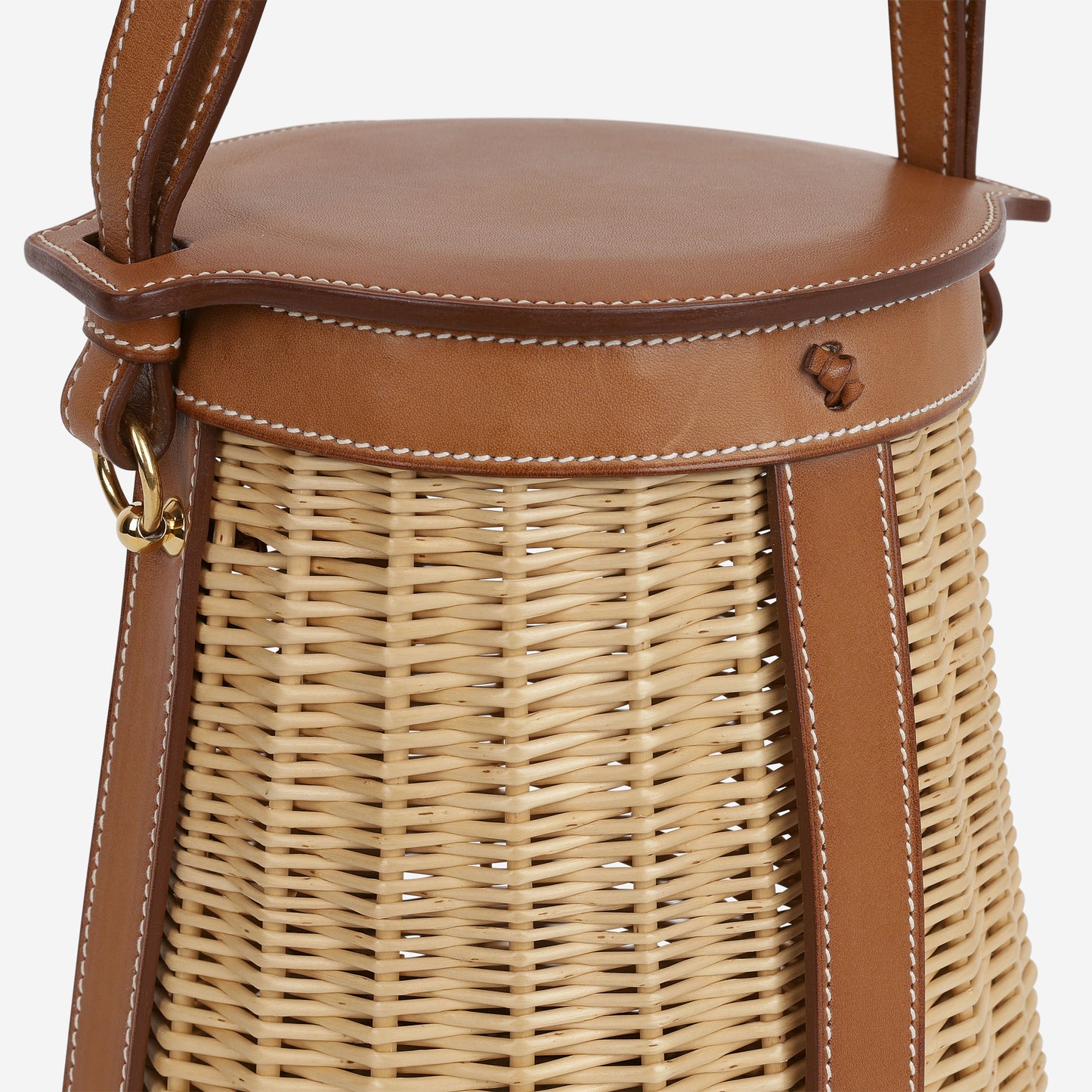 Hermès Farming Picnic Bag - Osier Wicker / Fauve Barenia | Gold Hardware