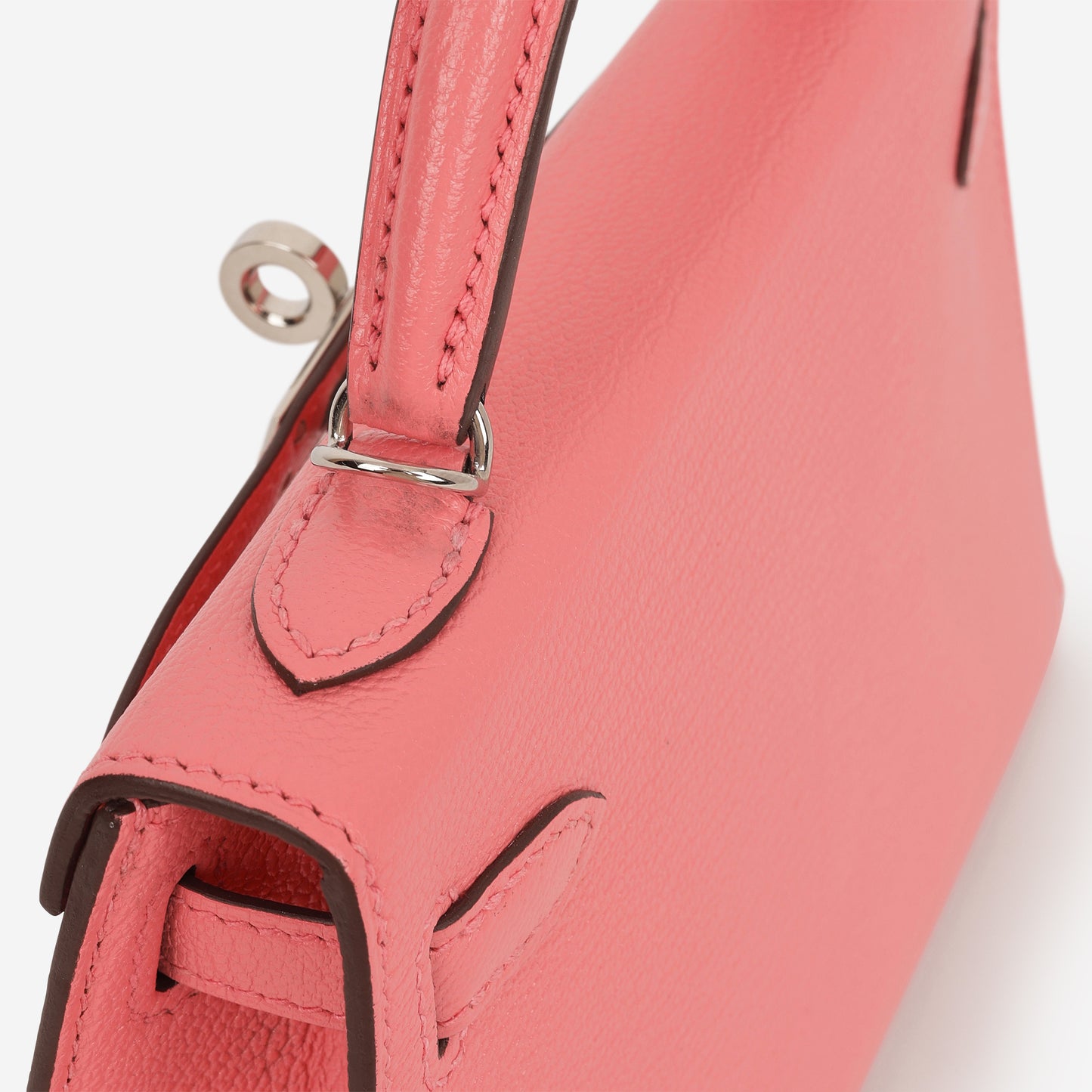 Hermès Verso Mini Kelly - Rose D'ete Chevre / Rouge Venetian Interior | Palladium Hardware