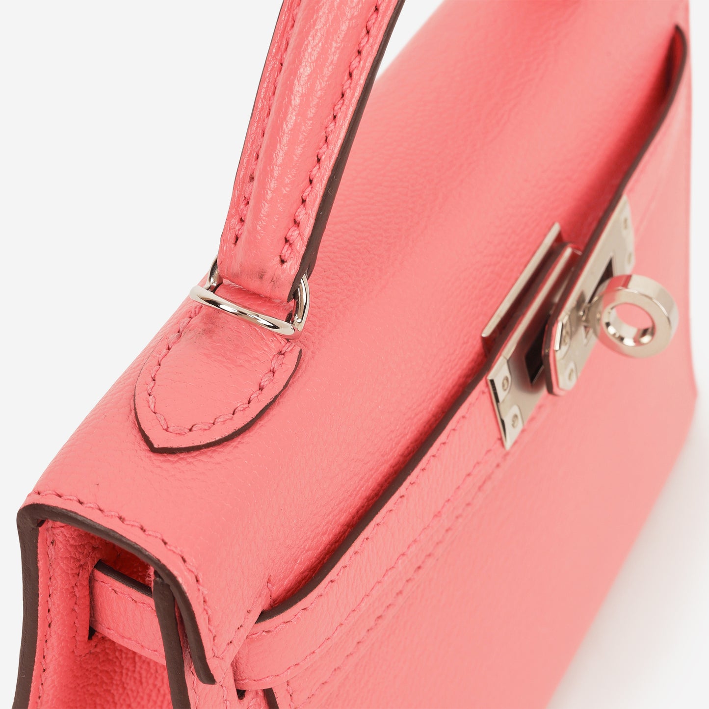 Hermès Verso Mini Kelly - Rose D'ete Chevre / Rouge Venetian Interior | Palladium Hardware