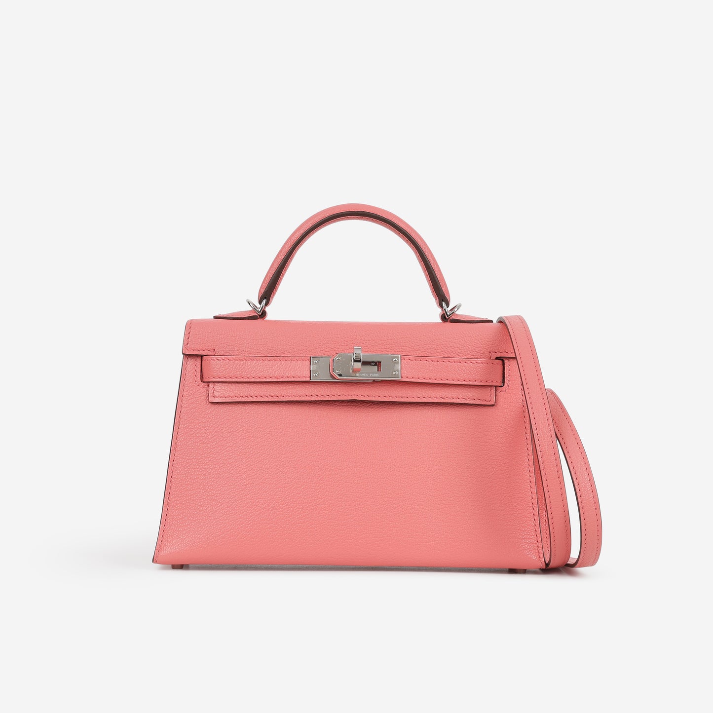 Hermès Verso Mini Kelly - Rose D'ete Chevre / Rouge Venetian Interior | Palladium Hardware