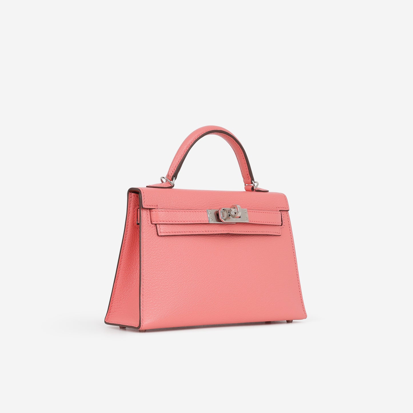 Hermès Verso Mini Kelly - Rose D'ete Chevre / Rouge Venetian Interior | Palladium Hardware