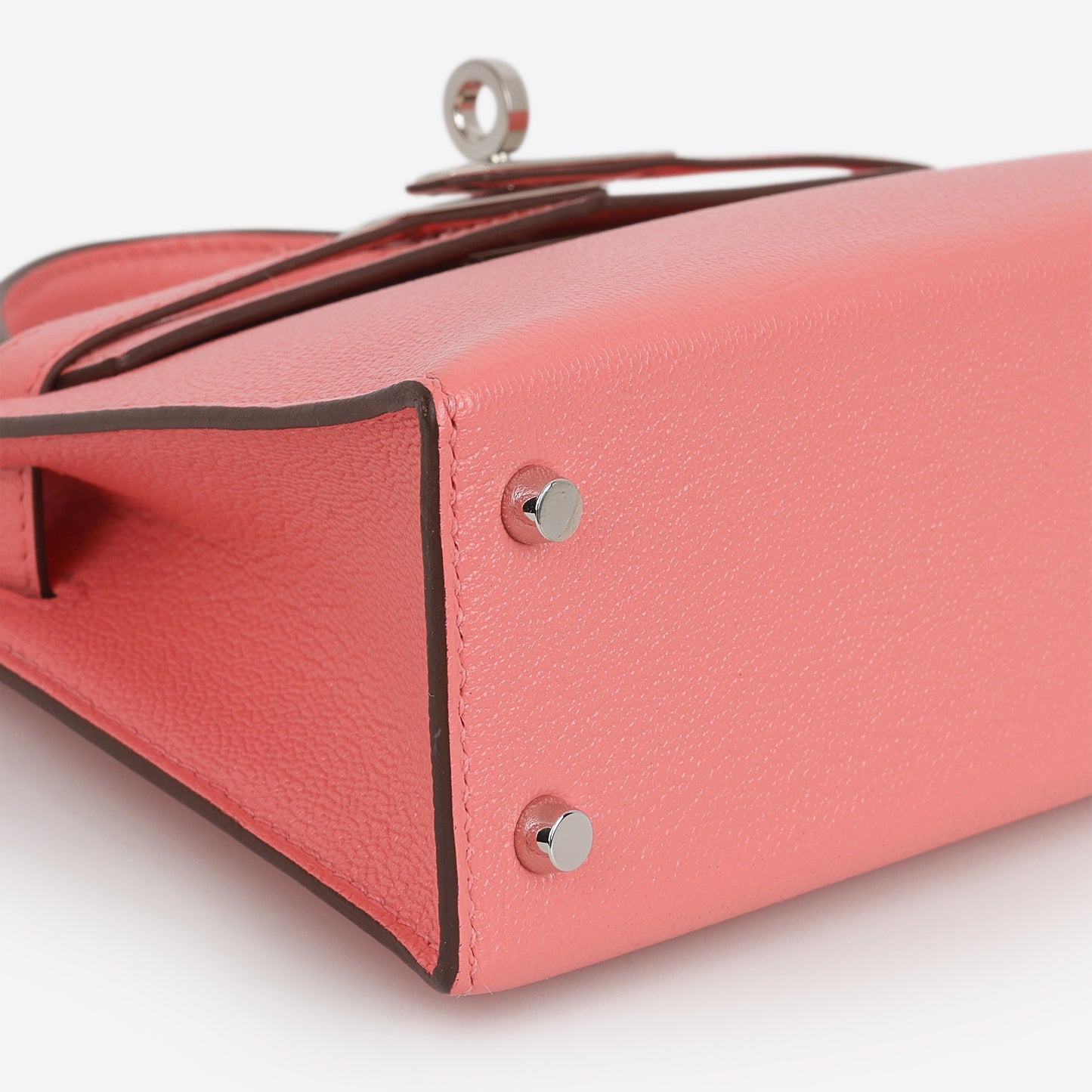 Hermès Verso Mini Kelly - Rose D'ete Chevre / Rouge Venetian Interior | Palladium Hardware