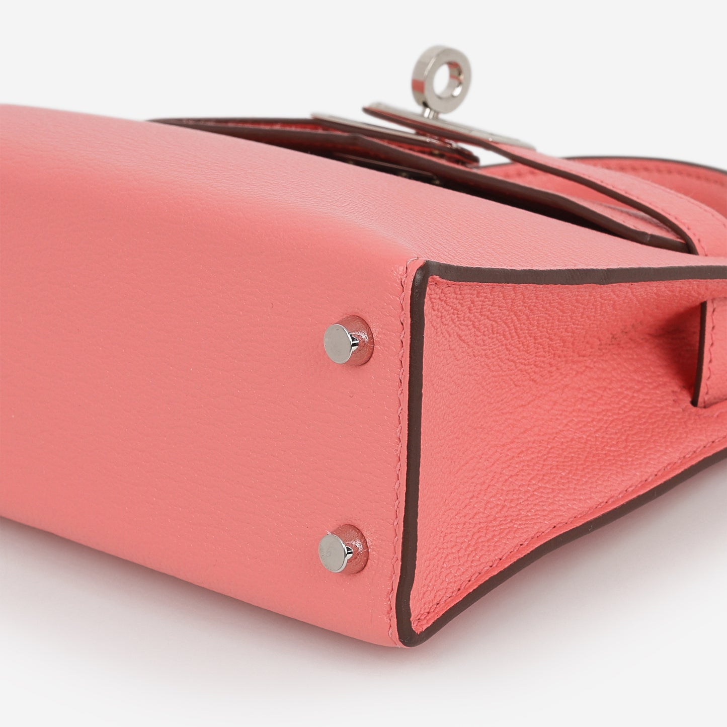 Hermès Verso Mini Kelly - Rose D'ete Chevre / Rouge Venetian Interior | Palladium Hardware