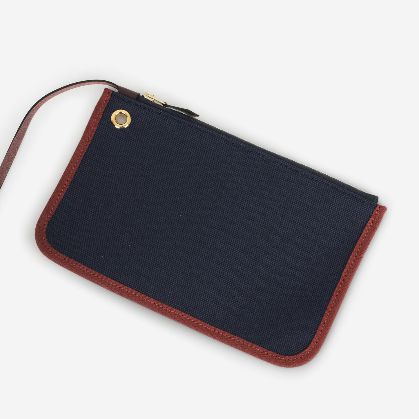 Hermès Herbag 31 - Bleu Marine Canvas / Rouge Sellier Hunter | Gold Hardware
